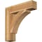 Ekena Millwork Thorton Block Rough Sawn Bracket, Western Red Cedar, 6"W x 28"D x 28"H BKT06X28X28THR05RWR - alternate 1
